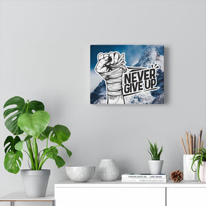 Never Give up Canvas Gallery Wraps